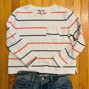 Banana Republic Nautical Crop Shirt